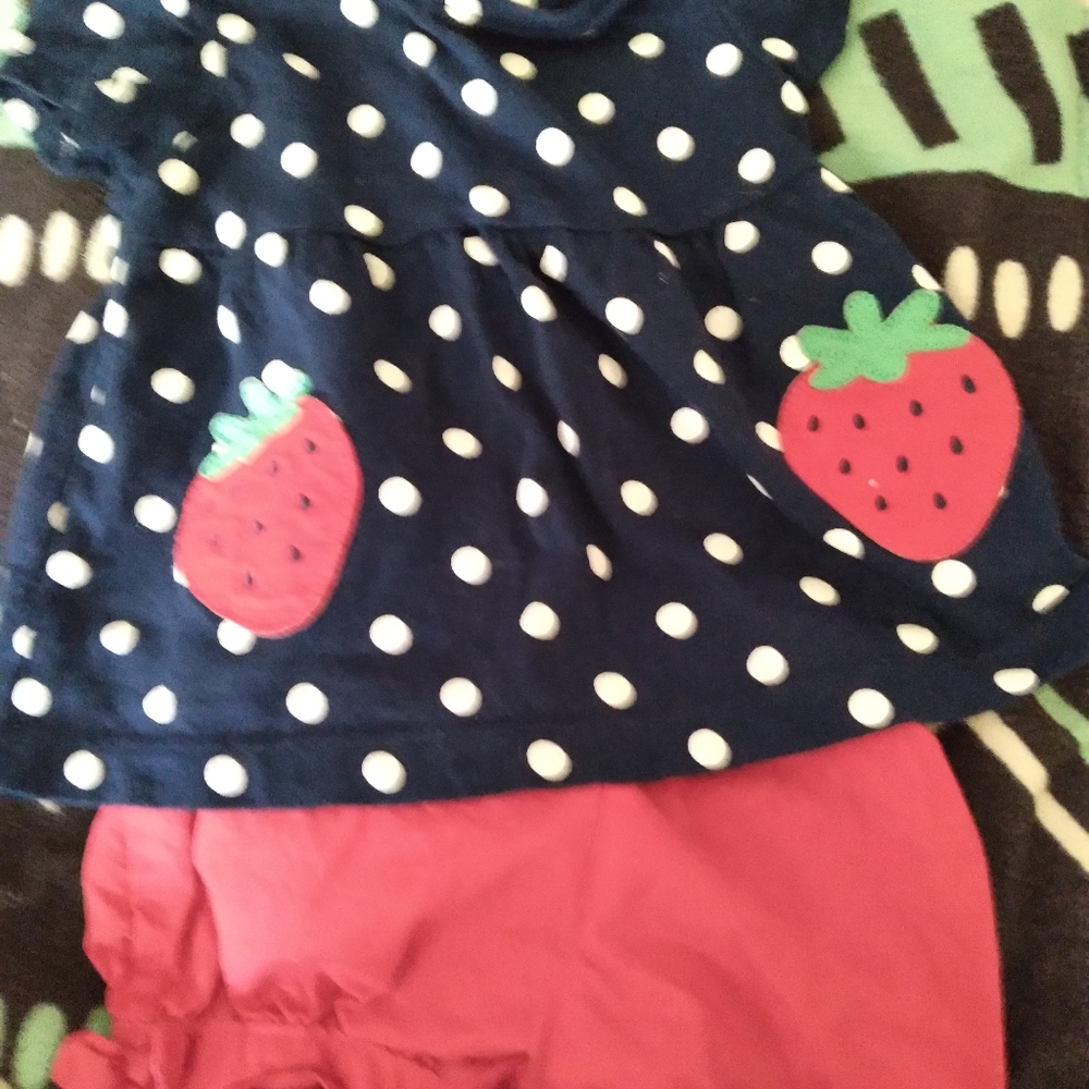 Strawberry outfit for baby